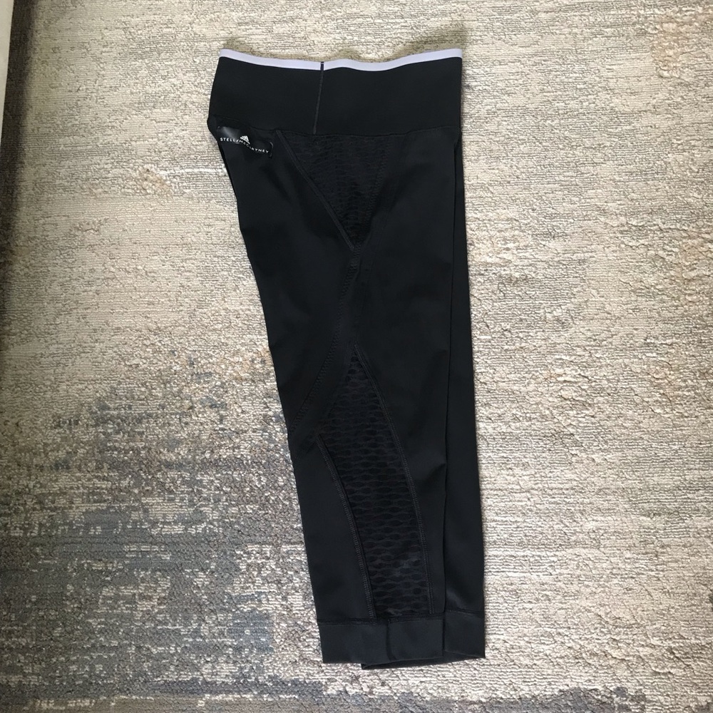 adidas by Stella McCartney Mesh-Panel capri Leggings Sz M